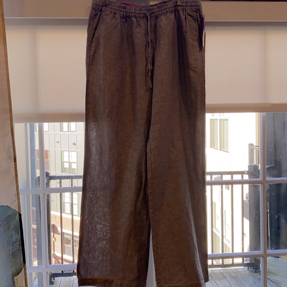 Mid rise  Linen and Cotton Pants